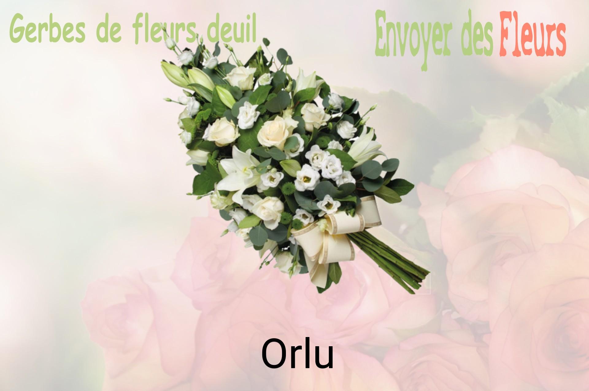 Gerbe de fleurs de deuil livrée à Orlu